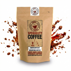 Jamaican Blue Mountain coffee beans product packaging detail