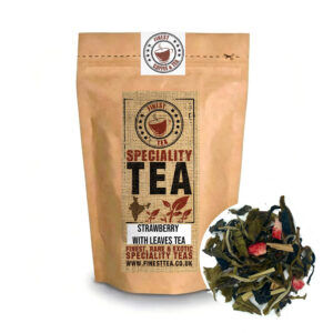 Strawberry with leaves Tea